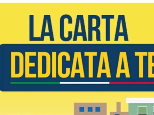 Social card, al via “Dedicata a te”